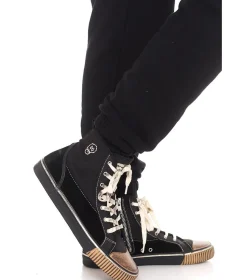 NUNUNU Adult Mix Leather High Tops Cheap