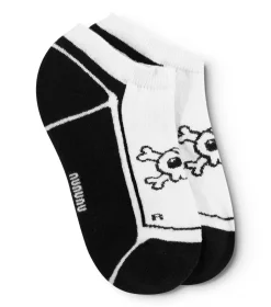 NUNUNU Adult Skull Ankle Socks Set (Two Pack) New
