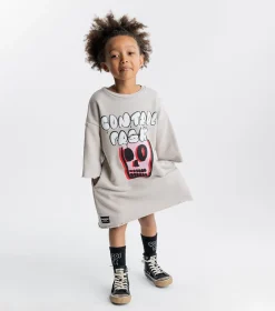 NUNUNU Bubbly Dizzy Skull Sweat Dress New