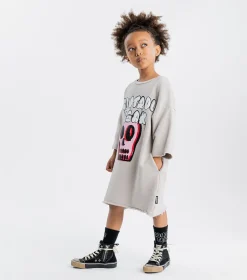 NUNUNU Bubbly Dizzy Skull Sweat Dress New