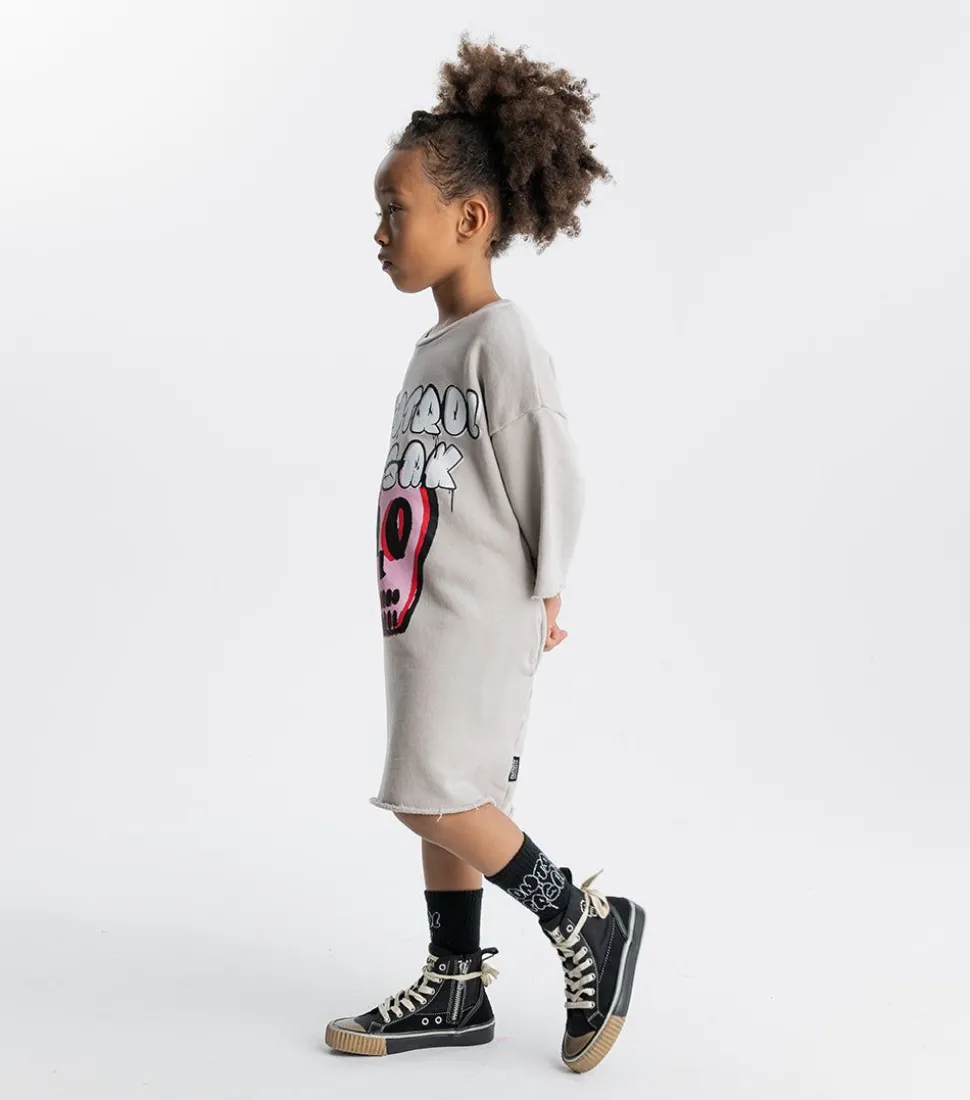 NUNUNU Bubbly Dizzy Skull Sweat Dress New