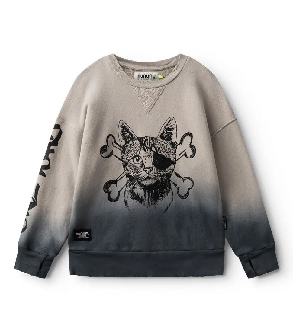 NUNUNU Captain Cat Sweatshirt Hot