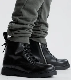NUNUNU Combat Boots Flash Sale
