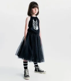NUNUNU Cool Cat Collar Dress Cheap