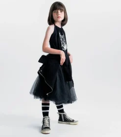 NUNUNU Cool Cat Collar Dress Cheap