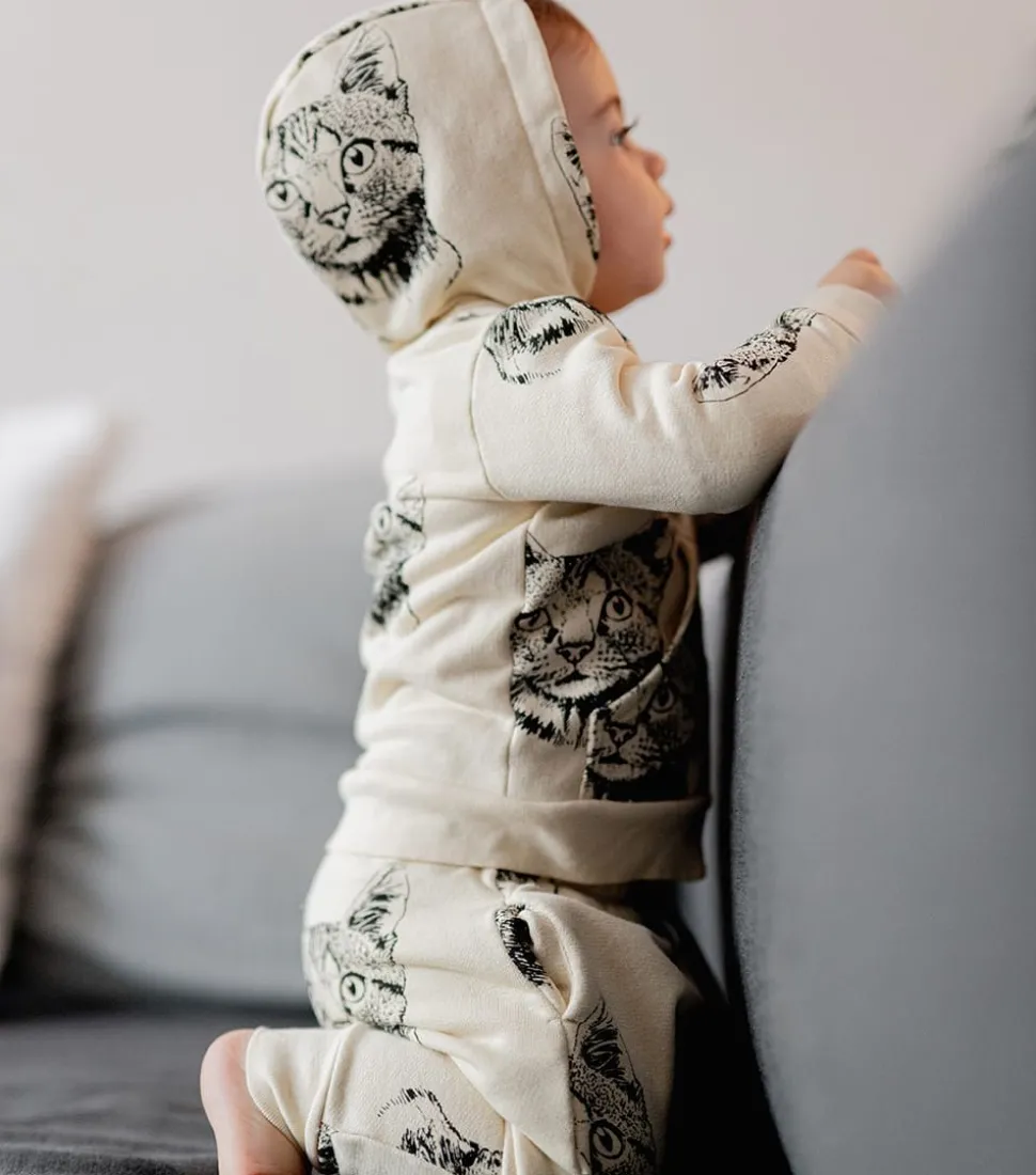 NUNUNU Cool Cat Hoodie Set Sale