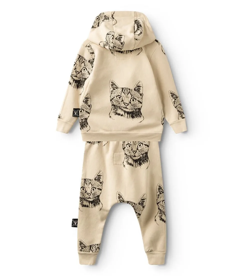 NUNUNU Cool Cat Hoodie Set Sale