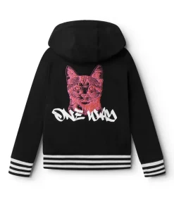 NUNUNU Cool Cat Light Zip Hoodie Sale