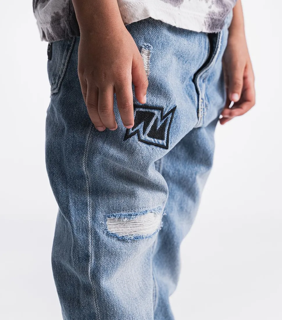 NUNUNU Deco Denim Pants New