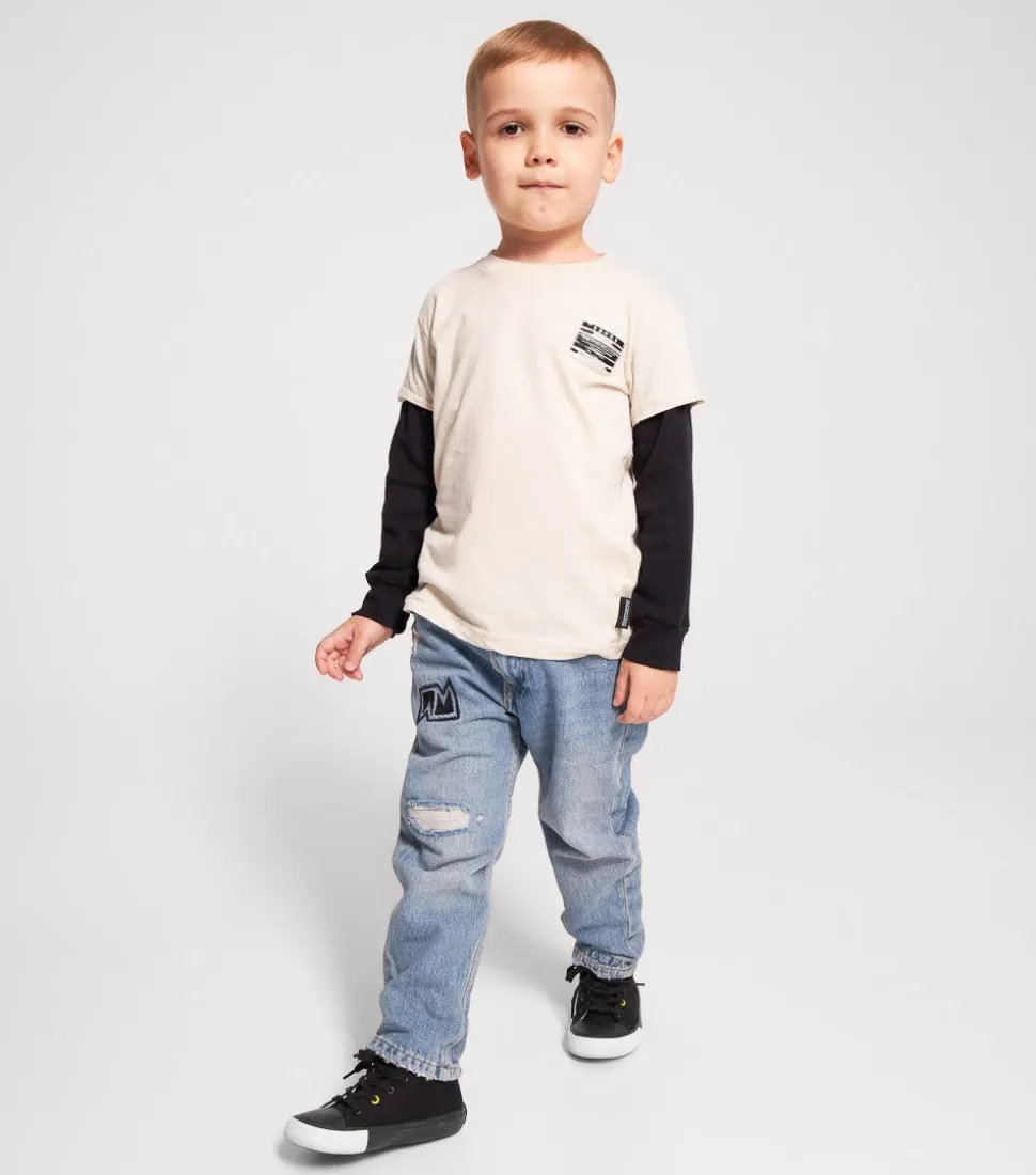 NUNUNU Deco Denim Pants New