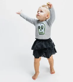 NUNUNU Dizzy Skull Onesie Skirt Best