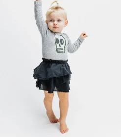 NUNUNU Dizzy Skull Onesie Skirt Best