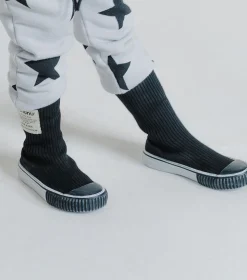 NUNUNU Extra High Sock Sneakers Fashion