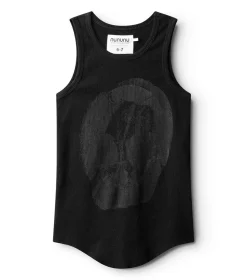 NUNUNU Faded Skull Tank Top Flash Sale