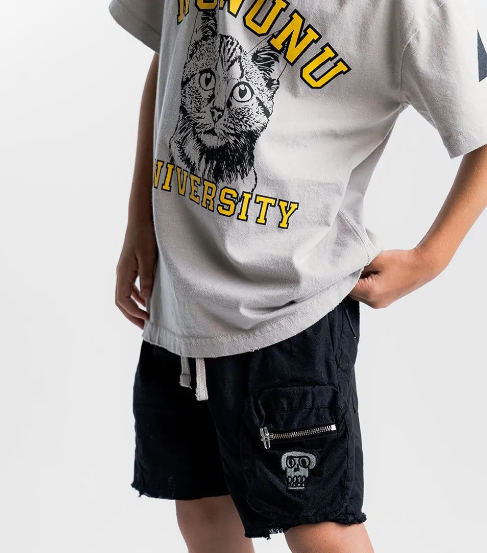 NUNUNU Feather Cargo Shorts Online