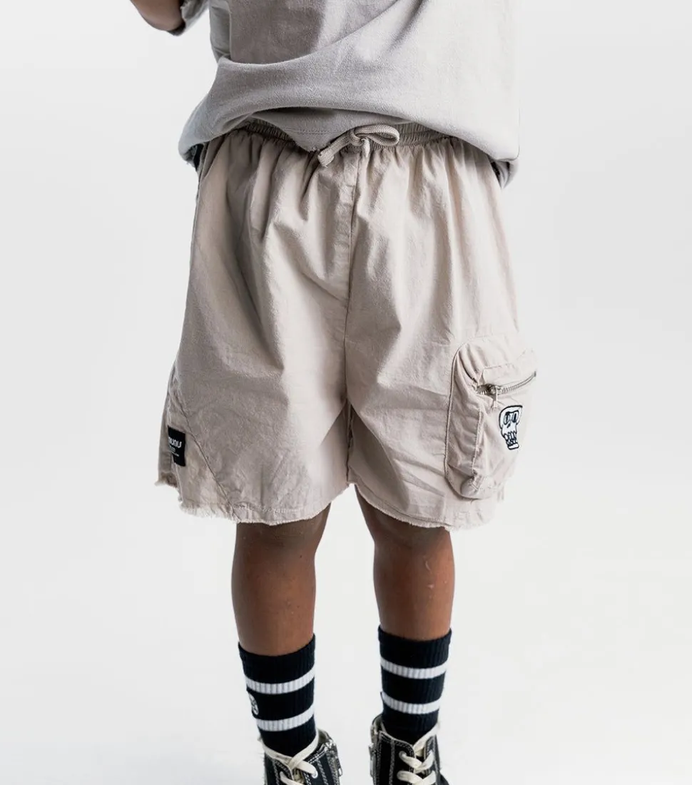 NUNUNU Feather Cargo Shorts Hot