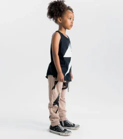 NUNUNU French Terry Bolt Baggy Pants Hot