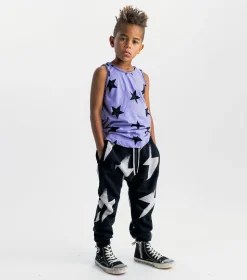NUNUNU French Terry Bolt Baggy Pants Online
