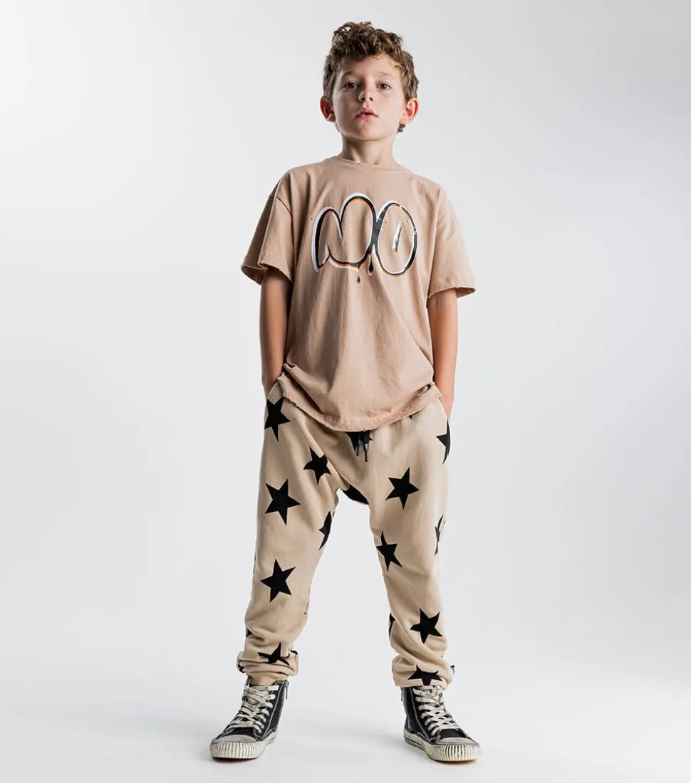 NUNUNU French Terry Star Baggy Pants Clearance