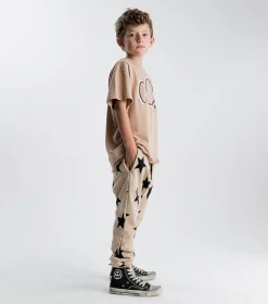 NUNUNU French Terry Star Baggy Pants Clearance