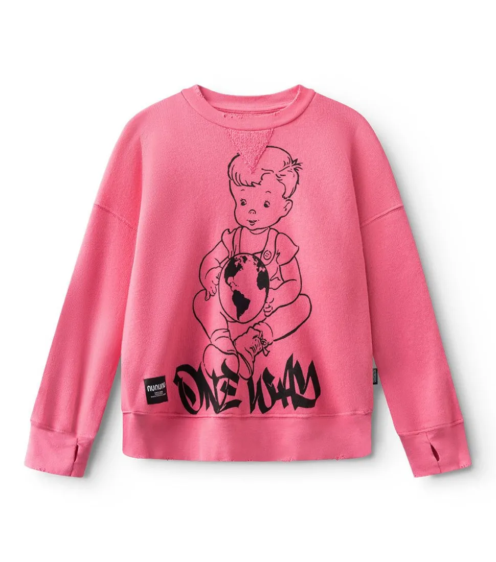 NUNUNU Global Kid Sweatshirt Cheap