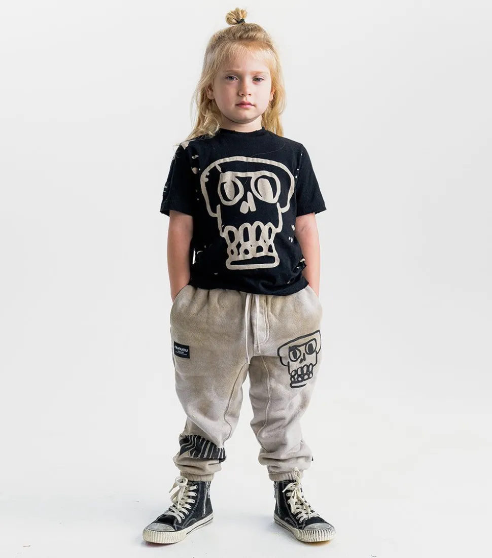 NUNUNU Kooky Skull Sweatpants Flash Sale