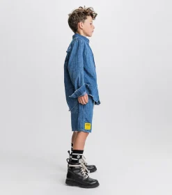 NUNUNU Light Denim Shorts New