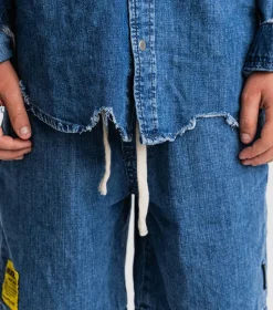 NUNUNU Light Denim Shorts New