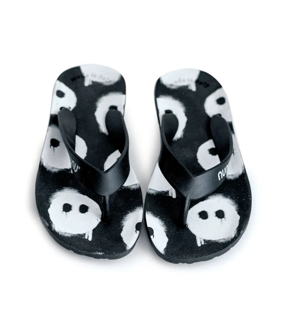 NUNUNU Melting Masks Flip Flops Hot