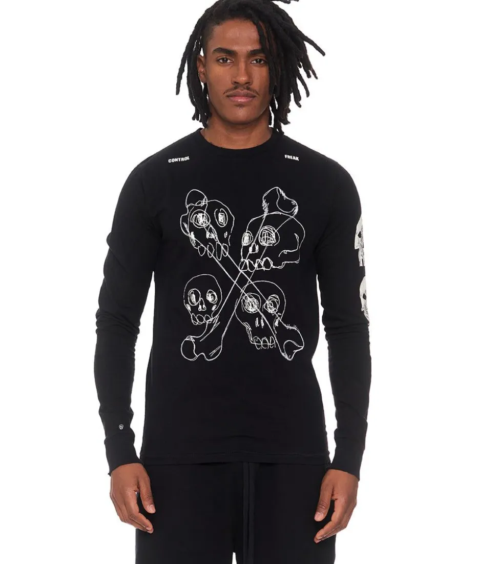 NUNUNU Men'S Multi Skull Shirt Outlet