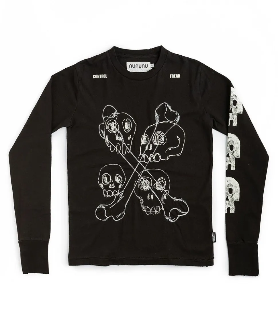 NUNUNU Men'S Multi Skull Shirt Outlet