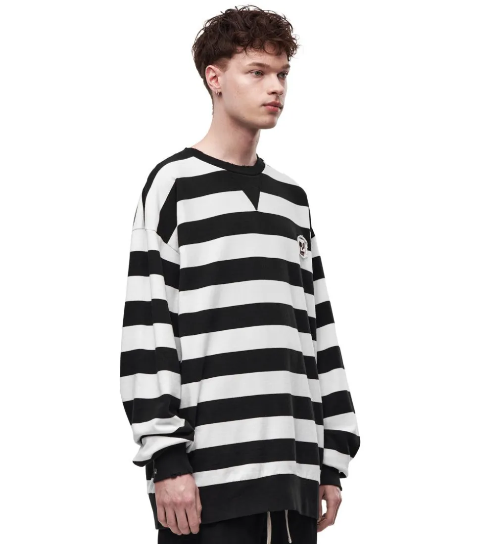 NUNUNU Men'S Oversized Skull Sweatshirt Cheap