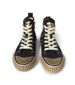 NUNUNU Mix Leather High Tops Cheap