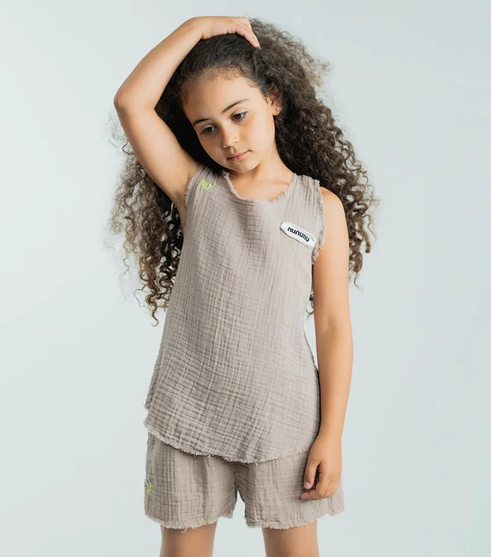 NUNUNU Muslin Tank Top Online