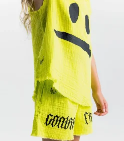 NUNUNU Smirk Muslin Tank Top New