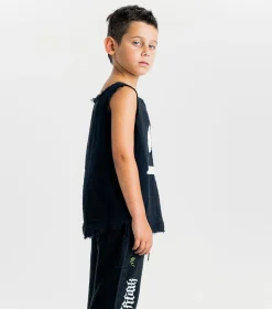 NUNUNU Smirk Muslin Tank Top Fashion