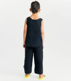 NUNUNU Smirk Muslin Tank Top Fashion