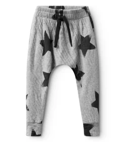 NUNUNU Soft Faded Star Baggy Pants Fashion