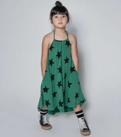 NUNUNU Star Collar Dress Flash Sale