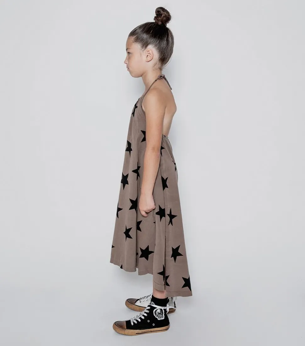 NUNUNU Star Collar Dress Cheap