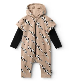 NUNUNU Stripey Snakes Hooded Overall Online