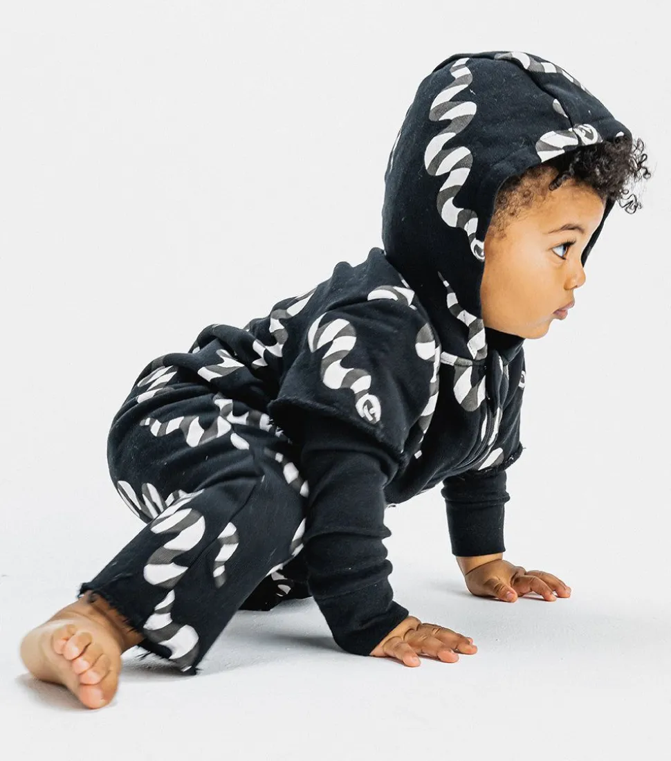 NUNUNU Stripey Snakes Hooded Overall Online