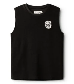 NUNUNU Terry Cloth Sleeveless Shirt Hot