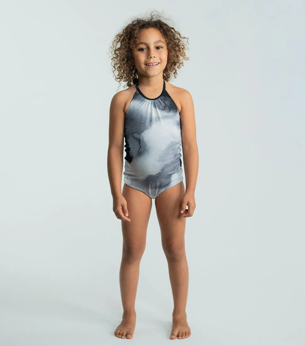 NUNUNU Tie Dye Collar Swimsuit Outlet