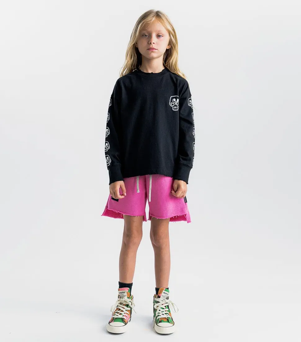 NUNUNU Unbalanced Sweatshorts Online