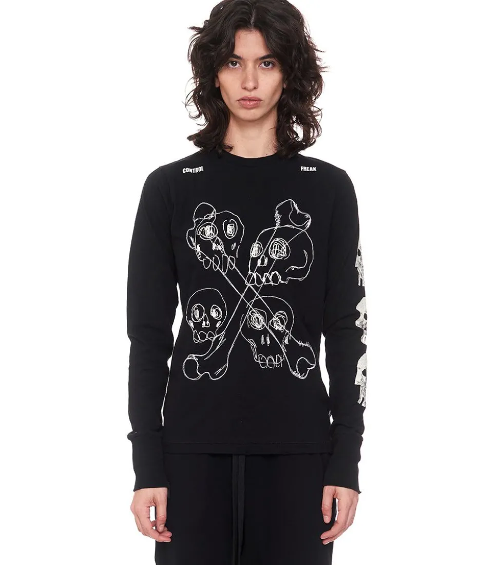 NUNUNU Women'S Multi Skull Shirt Discount